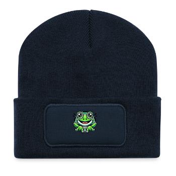 Frog - Recycled Patch Beanie - french navy - Front