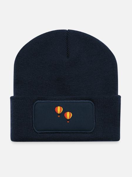 Heißluftballon - Recycelte Patch Beanie - French Navy