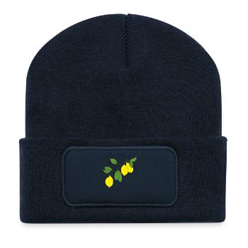 Lemon Branch - Recycled Patch Beanie - french navy - Front