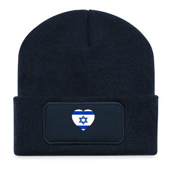 Heart of Israel - Recycled Patch Beanie - french navy - Front