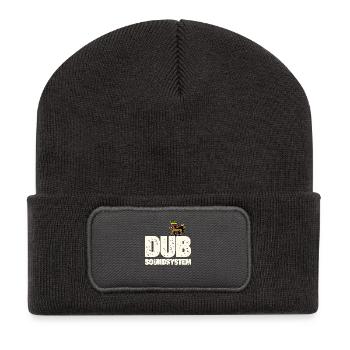 Système de sonorisation dub - Beanie recyclé à patch - charbon - Devant
