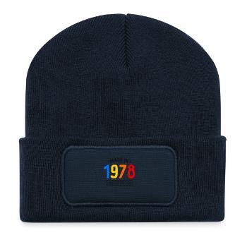Made in 1978 - Limited Edition - Year of birth - Recycled Patch Beanie - french navy - Front