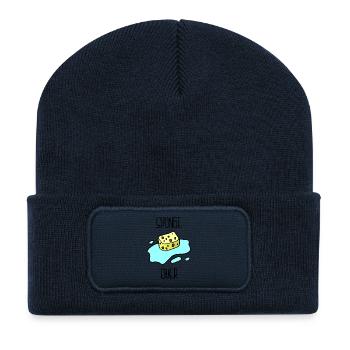 Schwamm - Recycelte Patch Beanie - French Navy - Vorne