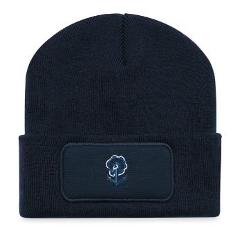Anker / Steuerrad - Recycelte Patch Beanie - French Navy - Vorne