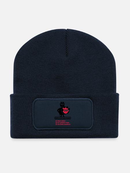 30. Geburtstag Shirt "Älter als die ... erlaubt" - Recycelte Patch Beanie - French Navy