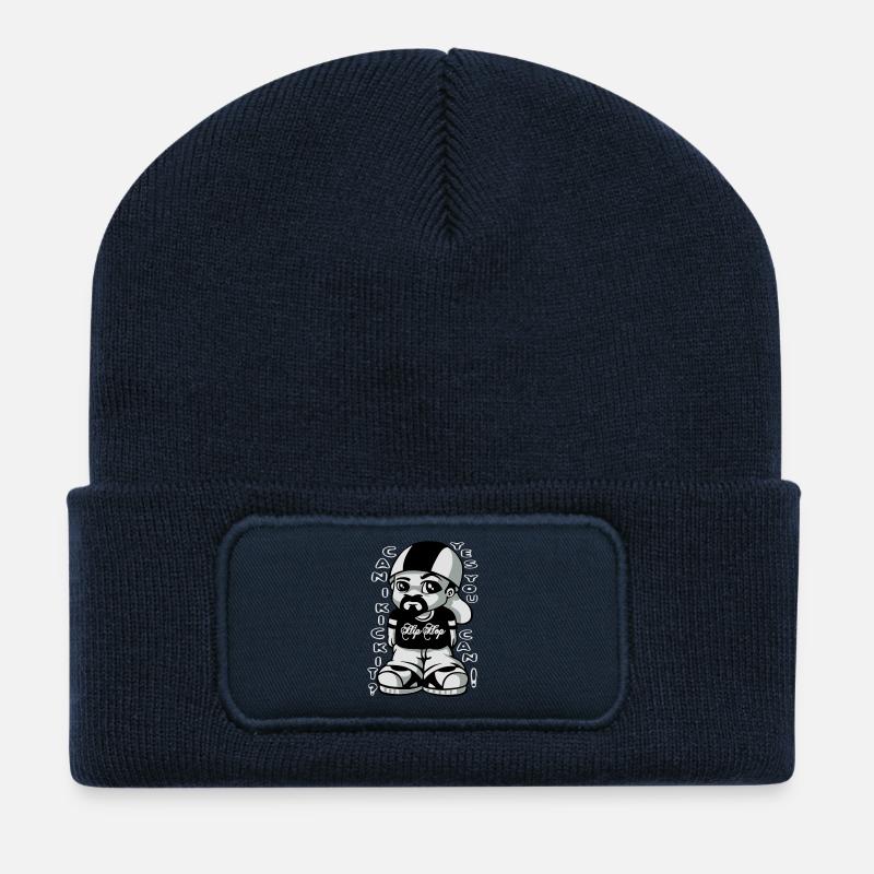 Hip Hop-Fan - Recycelte Patch Beanie - French Navy