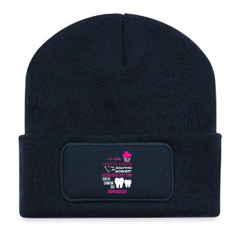 Zahnarzthelferin - Recycelte Patch Beanie - French Navy - Vorne