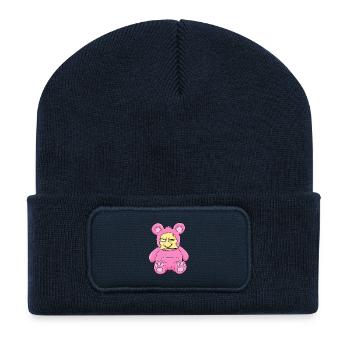 Max Hardkor Plush - Recycled Patch Beanie - french navy - Front