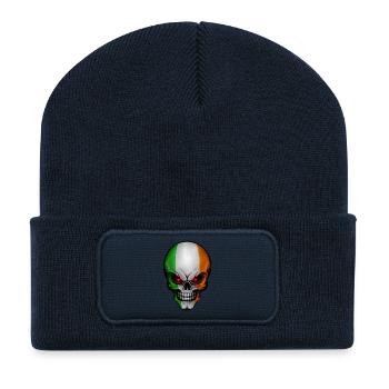 Totenkopf Irland - Recycelte Patch Beanie - French Navy - Vorne