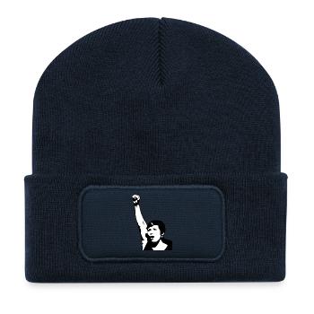 feminism - Recycled Patch Beanie - french navy - Front