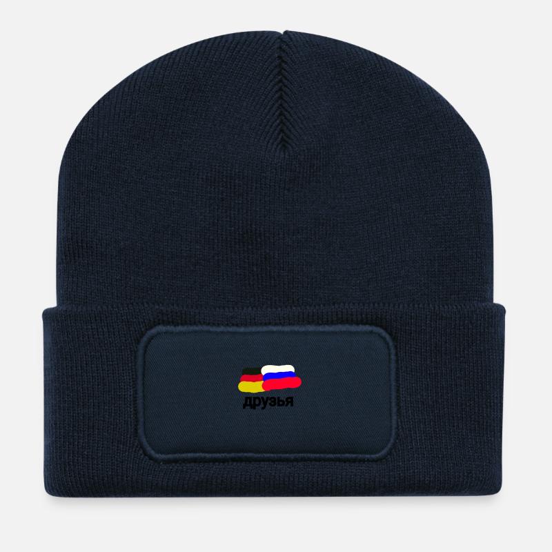 друзья - Recycelte Patch Beanie - French Navy