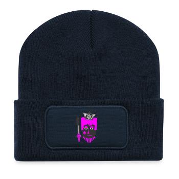 Rosa Königin - Recycelte Patch Beanie - French Navy - Vorne