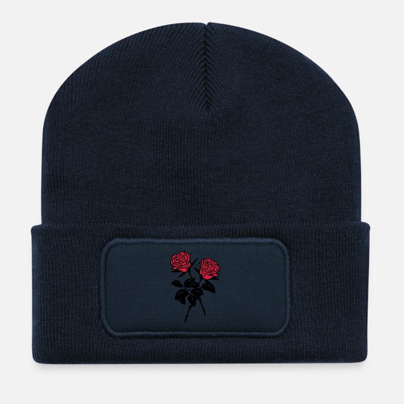 Rosen - Recycelte Patch Beanie - French Navy