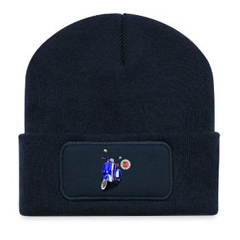 Stile di vita - Recycelte Patch Beanie - French Navy - Vorne