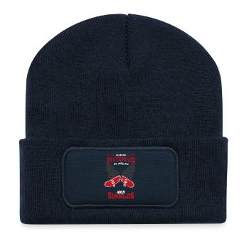 Skateboard broken Leben sinnlos Geschenk - Recycelte Patch Beanie - French Navy - Vorne