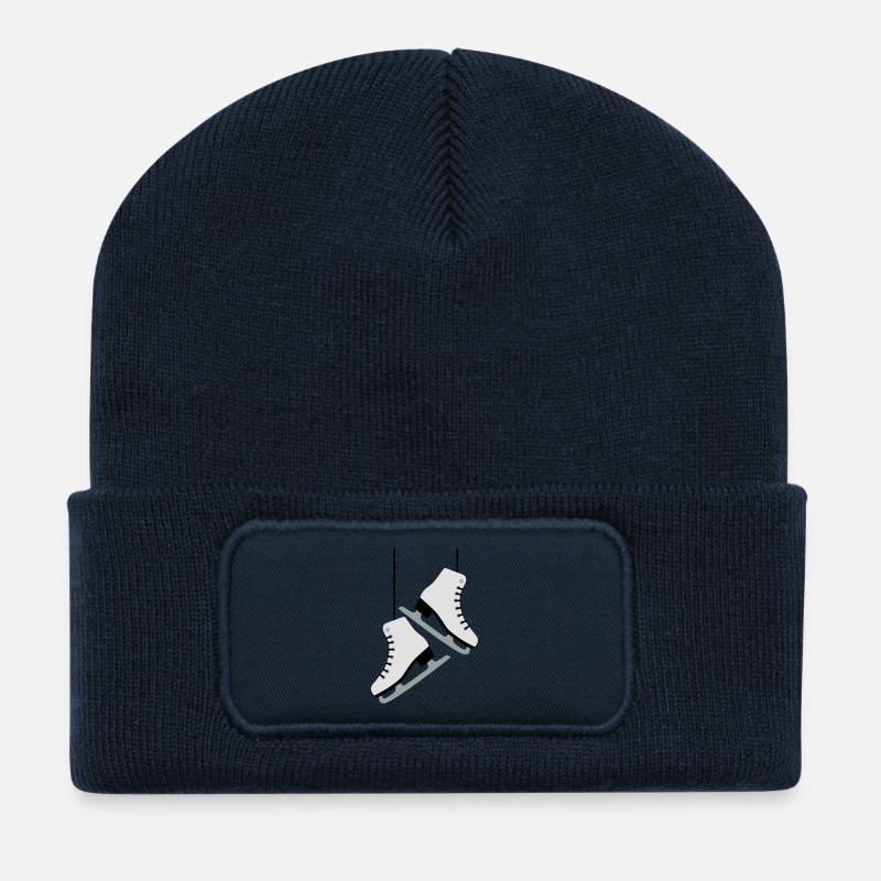 Skating woman - Recycled Patch Beanie - french navy