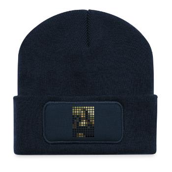 mona dots - Recycelte Patch Beanie - French Navy - Vorne