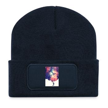Painting the universe - Mobile Phone Case - Recycled Patch Beanie - french navy - Front