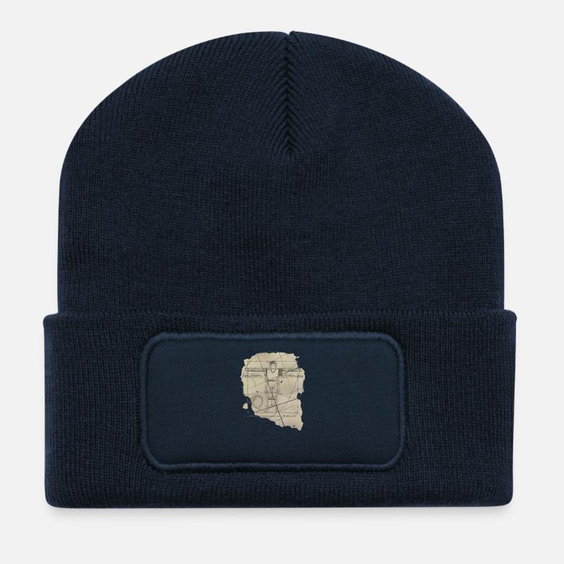 né pour babyfoot - Beanie recyclé à patch - bleu marine