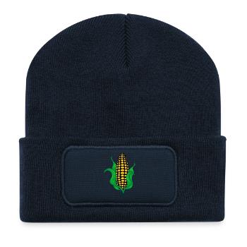 Corn cob - Recycled Patch Beanie - french navy - Front