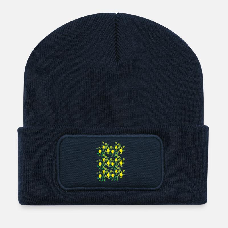 zitronenbaum - Recycelte Patch Beanie - French Navy