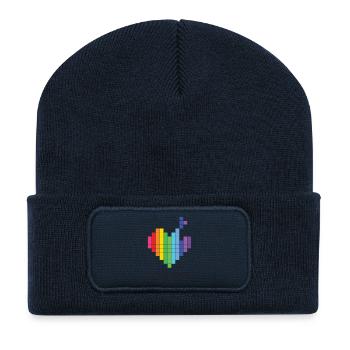 Pride Month LGBT - Love Wins - Recycled Patch Beanie - french navy - Front