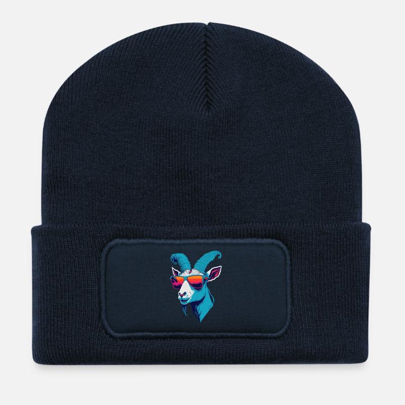 Goat Rebellion - Recycled Patch Beanie - french navy