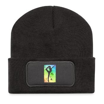 Twirler raindow background - Recycled Patch Beanie - dark grey - Front