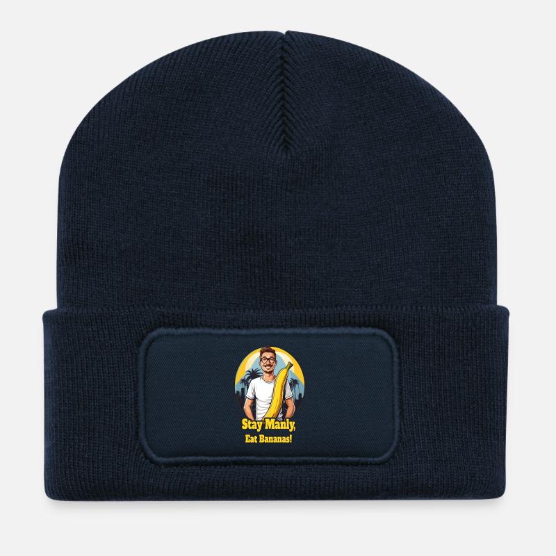 Männer Banane - Recycelte Patch Beanie - French Navy