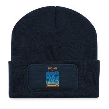 Ausgedehnte Ozeane: Indische Ozeane - Recycelte Patch Beanie - French Navy - Vorne