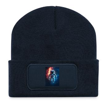 Astronaut 3 - Recycelte Patch Beanie - French Navy - Vorne