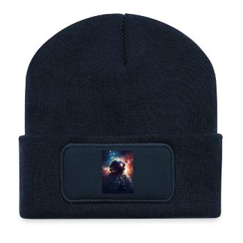 Astronaut 7 - Recycelte Patch Beanie - French Navy - Vorne