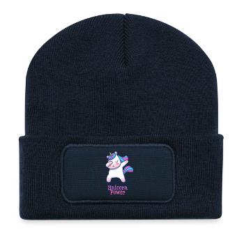 Unicorn Power - Recycled Patch Beanie - french navy - Front
