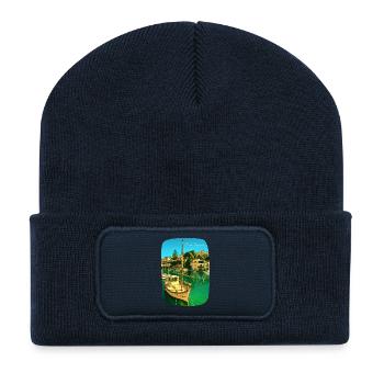 Cala Figuera - Majorca - Recycled Patch Beanie - french navy - Front