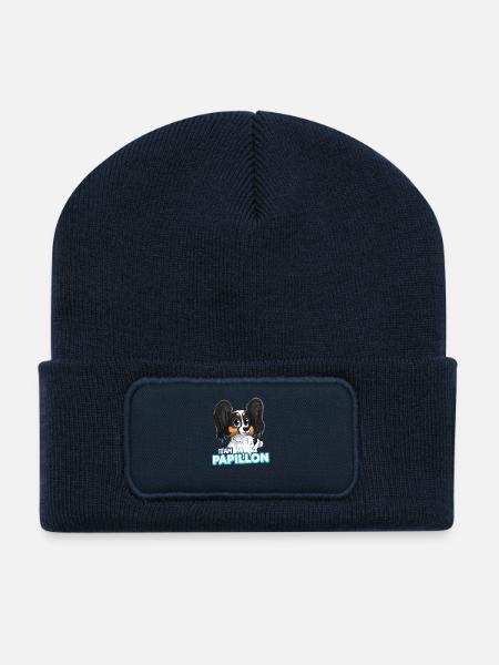 TEAM Butterfly - Black & Tan - Recycled Patch Beanie - french navy