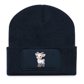 Goat - Recycled Patch Beanie - french navy - Front
