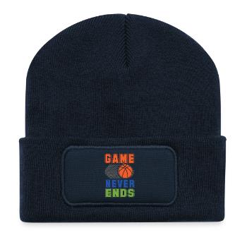 Basketball - Game Never Ends - Recycled Patch Beanie - french navy - Front