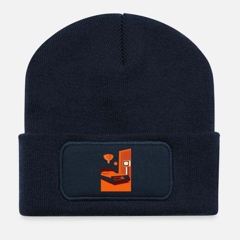Spaceage Bedroom II - Recycelte Patch Beanie - French Navy