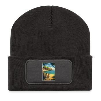 Reflet du Bassin d'Arcachon en Été - Beanie recyclé à patch - charbon - Devant