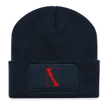 Que faire à Toulon, activités touristiques - Beanie recyclé à patch - bleu marine - Devant