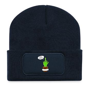 Graffiti - Recycelte Patch Beanie - French Navy - Vorne
