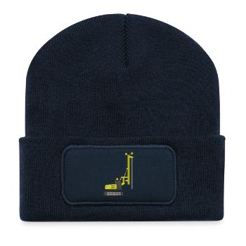 Crawler drilling rig - Recycled Patch Beanie - french navy - Front