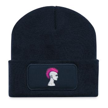 PUNKS NOT DEAD #3 - steam punk'n'roll - Recycled Patch Beanie - french navy - Front