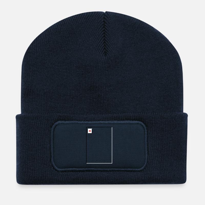 Missing Image – File Not Found Portrait - Recycled Patch Beanie - french navy