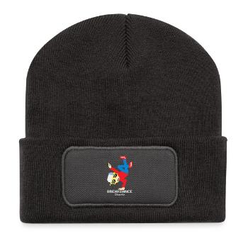 Breakdance B-Boy  - Recycelte Patch Beanie - Dunkelgrau - Vorne