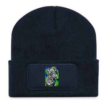 Koala - Recycelte Patch Beanie - French Navy - Vorne