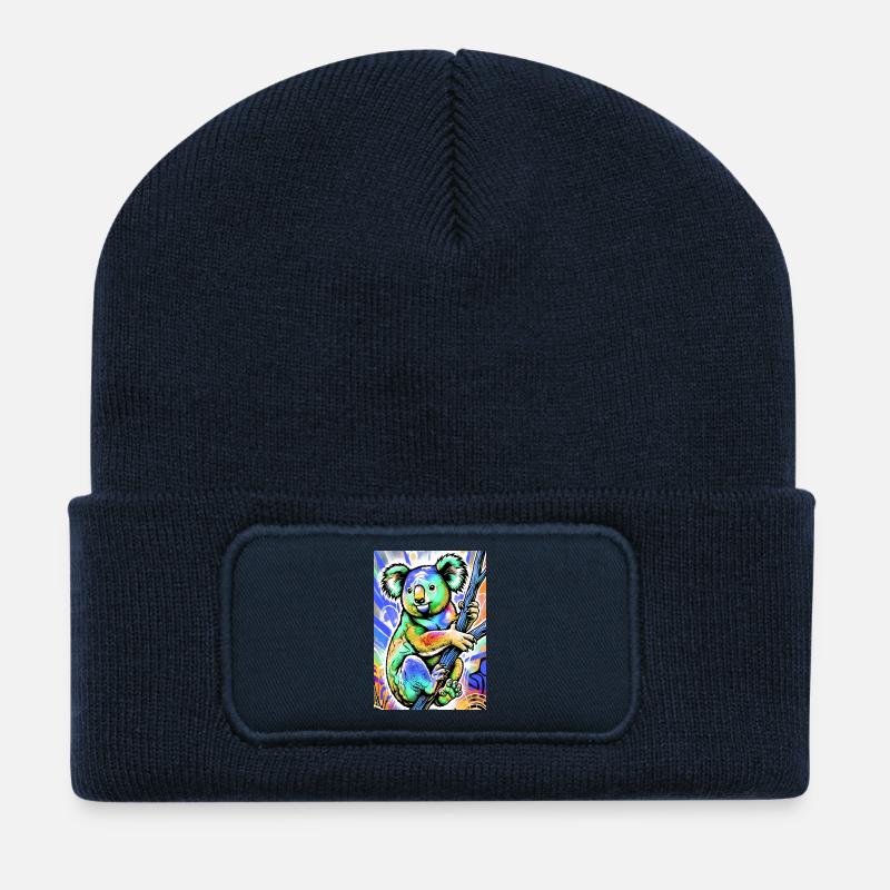 Koala - Recycled Patch Beanie - french navy
