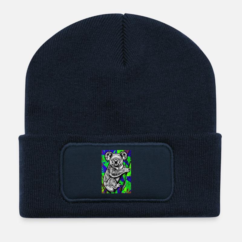 Koala - Recycelte Patch Beanie - French Navy