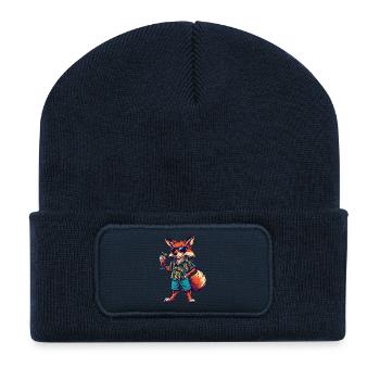 Fox Comic Summer - Beanie recyclé à patch - bleu marine - Devant