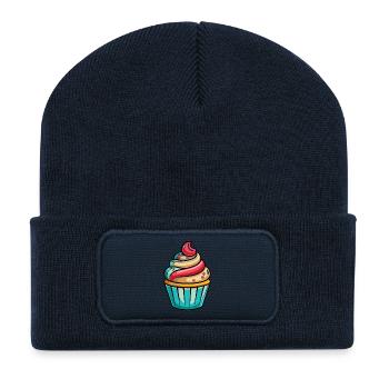 Cupcakes - Recycelte Patch Beanie - French Navy - Vorne